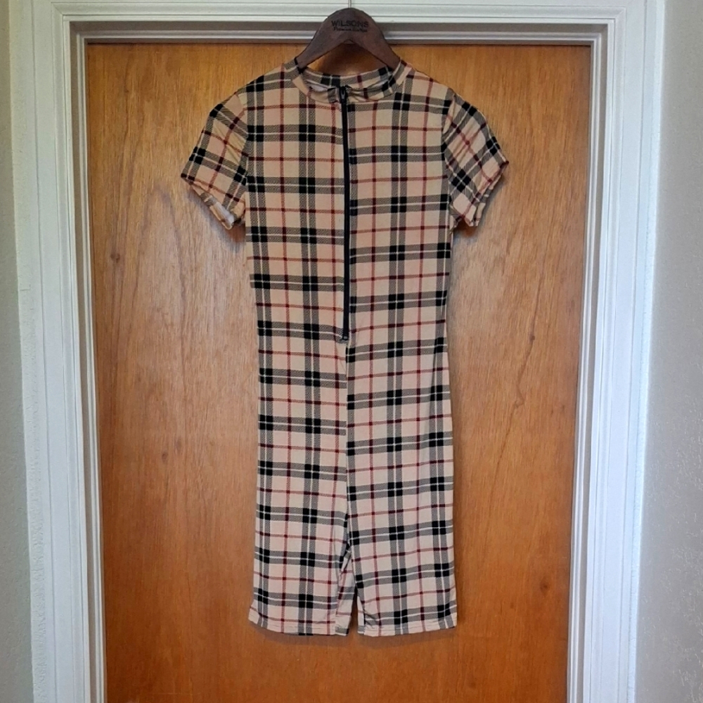 Plaid Bodycon Jumper